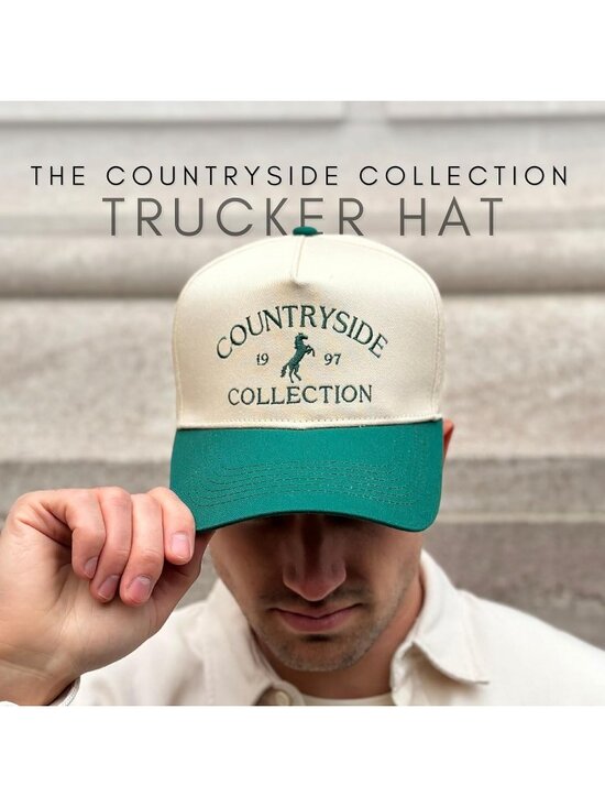 Unisex Green Cute Caps Cowgirls Cowboys Snapback Western Trucker Hat main image 3